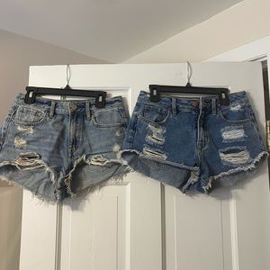 2 PAIRS of pacsun jean shorts (45$ for both)